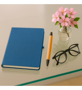 Kişiye Özel Defter 96 yaprak a/5 -Bambu Kalem (Lacivert)
