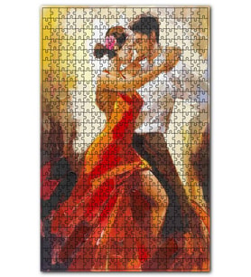 Cakapuzzle Tago Dans Eden Çift Görseli Puzzle Yapboz MDF (Ahşap) (255 Parça)