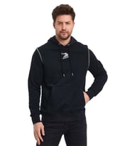 Snowboard Nakış Logo Baskılı Gri Sweatshirt (Koyu Lacivert)