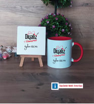 Diyaliz Hemşiresi Dekoratif Taş, Kupa Bardak Kırmızı Hediye Tıp Bayramı Hediyesi Hemşireler Günü Hediyesi (Model 1)
