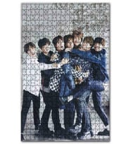 Cakapuzzle BTS Koreli Gençler Sarmaş Dolaş Puzzle Yapboz MDF (Ahşap) (255 Parça)