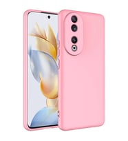 Vendas Huawei Honor 90 Uyumlu Lansman Serisi Içi Kadife Ipek Dokulu Lansman Kılıf (Pembe)