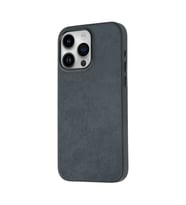 iPhone 15 Pro Uyumlu Kılıf Case, Mikro Fiber Dış ve Kadife İç yüzeyli, Microfiber Cover KAHVRNGİ (Siyah)