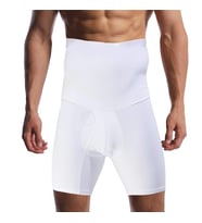 Mistirik Erkek Boxer Korse Bel İnceltici Ve Sıkılaştırıcı Erkek Boxer Göbek Düzleştirici Sıkılaştırıcı Yüksek Boxer Korse (Beyaz)