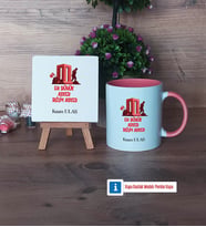 Asker Hediyesi Dekoratif Taş, Kupa Bardak Kırmızı Hediye (Model 5)