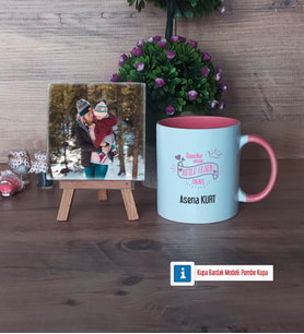 Anneler Günü Hediyesi Fotoğraflı Dekoratif Taş, Kupa Bardak Beyaz Hediye (Model 6)