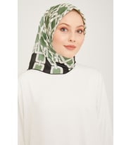 ARMİNE İPEK EŞARP 9007D (SURA)... (Su Yeşili)
