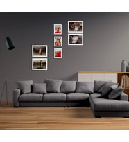 Dekoratif Palet Çoklu Çerçeve Fotoğraflı (model 4) (Beyaz)
