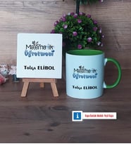 Matematik Öğretmeni Dekoratif Taş, Kupa Bardak Kırmızı Hediye Matematik Öğretmenine Hediye (Model 13)