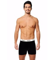 3 Adet Tutku Erkek Elastan Spor Boxer (Siyah)