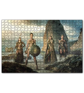 Cakapuzzle  Wonder Woman ve Savaşçı Kadınlar  Puzzle Yapboz MDF (Ahşap) (1000 Parça)