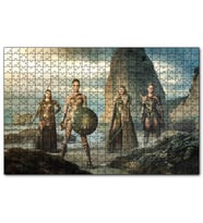 Cakapuzzle  Wonder Woman ve Savaşçı Kadınlar  Puzzle Yapboz MDF (Ahşap) (1000 Parça)