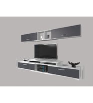 Decoraktiv Flex 5130 Mdf Tv Ünitesi Tv Sehpası (Beyaz - Antrasit)