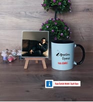 Öğretim Üyesi Fotoğraflı Dekoratif Taş, Kupa Bardak Beyaz Hediye Öğretmenler Günü Hediyesi (Model 11)