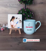 Diş Hekimi Fotoğraflı Dekoratif Taş, Kupa Bardak Beyaz Hediye (Model 5)