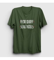 Presmono Unisex Sarı Send Nudes Katlamalı Gizli Yazılı T-Shirt 343260tt (Haki)
