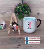 Ablaya Hediye Kupa Bardak Beyaz ve Fotoğraflı Ahşap Anahtarlık Hediye (Model 10)