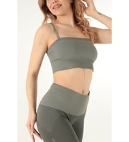 DoReMi Seamless Straplez Spor Sütyen (Haki)