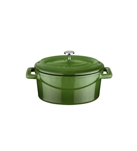 Lava Döküm Mini Oval Tencere. Trendy Serisi Ölçü 9x12cm. (Yeşil)