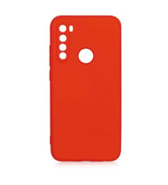 Xiaomi Redmi Note 8 Kılıf Özel Orijinal Lansman Serisi, İçi Kadife, Pürüzsüz Yumuşak ve Mat TPU Silikon (Kırmızı)