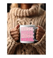 Hemşire Temalı Özel Tasarım Seramik Kupa Mug - Hediyelik Kupa Bardak - Nurse (03)
