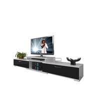 Decoraktiv Flex 4 Mdf Tv Ünitesi Tv Sehpası (Beyaz-Siyah)