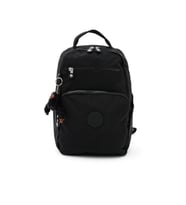Unisex Suya Dayanıklı Krinkıl Kumaş Çok Gözlü Orta Boy Laptop Okul Ve Sırt Çantası (Siyah)