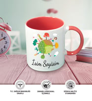 Anne Temalı Kişiye Özel İsim ve Fotoğraf Baskılı Kupa Bardak No:001 (Pembe)