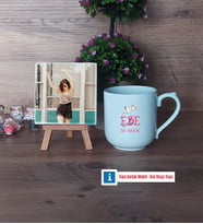 Ebeye Hediye Fotoğraflı Dekoratif Taş, Kupa Bardak Beyaz Hediye Tıp Bayramı Ebeler Günü Hediyesi (Model 5)