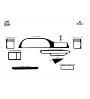 Meriç® Fiat Scudo Ön Torpido Kaplama Maun 9 Parça 1996-2006 (Piano Black)
