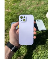 İphone 15 Uyumlu Parlak Premium Renkli Cam Telefon Kılıfı