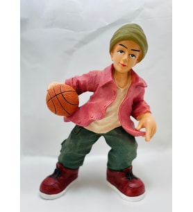 Doğum Günü Hediyesi Basketbolcu Genç Biblo Kumbara Kişiye Özel İsim Yazılır (Pembe)