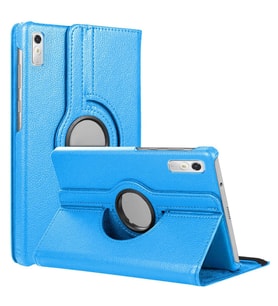 Microsonic Lenovo Tab P11 Pro 2.Nesil Kılıf (ZAB50094TR) 360 Rotating Stand Deri Siyah (Mavi)