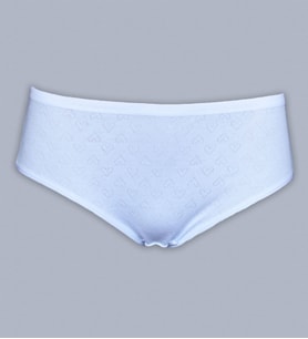 Malabadi Kadın 6 ' Lı Paket Normal Bel Jakarlı Cotton Slip 350 (Beyaz)