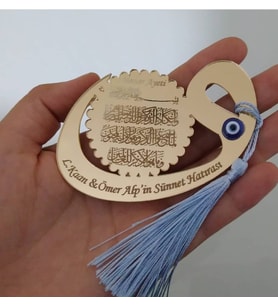 Kişiye Özel Pleksi Bebek Magnet Hatıra (Gümüş)
