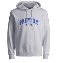 Jack & Jones Erkek Kapüşonlu Sweatshirt Hoodie - 12227210 (Gri Melanj - Lacivert)