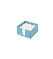 Masaüstü Deri Küp Notluk Desktop Organizer Rainbow Vegan 5x10x10 cm (Turkuaz)