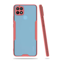 Oppo A15 Kılıf Zore Parfe Kenarları Pastel Renk Silikon Kılıf (Pembe)