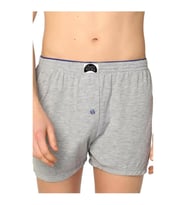 Gümüş Erkek Havlu Bel Pamuklu Boxer 4020 - 6 Adet (Gri)