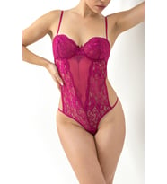 Miorre Belinda Balenli Dantel Babydoll (Vişne)