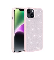 Apple iPhone 13 Kılıf Parlak Taşlı Tasarım Zore Ston Kılıf (Pembe)