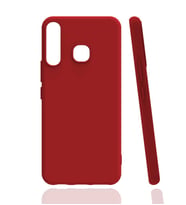 Kvy İnfinix Hot 8 Biye Silikon Kılıf (Kırmızı)