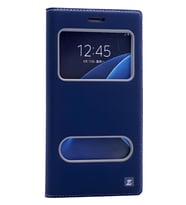Galaxy C7 Kılıf Dolce Kapaklı Kılıf (Lacivert)
