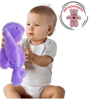 AYICIK HEDİYELİ ! Uyku Arkadaşım Uzun Kulak Bunny Peluş Tavşan 65 cm (Mor)