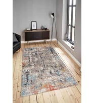 Dijital Baskılı Yıkanabilir Kaymaz Modern Renkli Salon Halısı Mutfak Halısı Yolluk ND-HY-1062 (Çok Renkli)