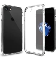 iPhone 7 Kılıf Kamera Korumalı Silikon Rubber Arka Kapak (Şeffaf Hologram)