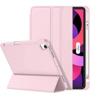 Apple iPad Air 5 Air 4 10.9" Kılıf Pen Charge Kalem Bölmeli A2072 A2316 A2324 A2 (Rose)