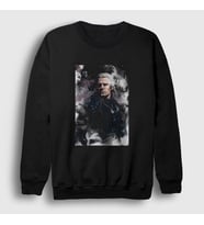 Presmono Unisex Beyaz Geralt Of Rivia Dizi Witcher Sweatshirt 321153tt (Siyah)