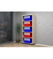 Vena Raflı Ofis Dosya Dolabı 80x35x185 (Akçaağaç Rengi )