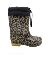 AquaBella Su Geçirmez Yağmur Çizmesi - AquaBella - YEŞİL - 39 (Leopar)